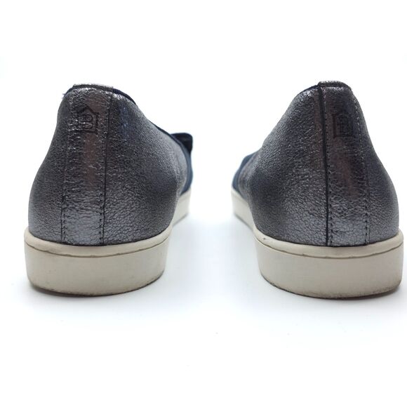 BIRDIES Slip-On Sneaker Night Sky Suede Metallic Sparkle Navy Casual Preppy Boho - Picture 6 of 9